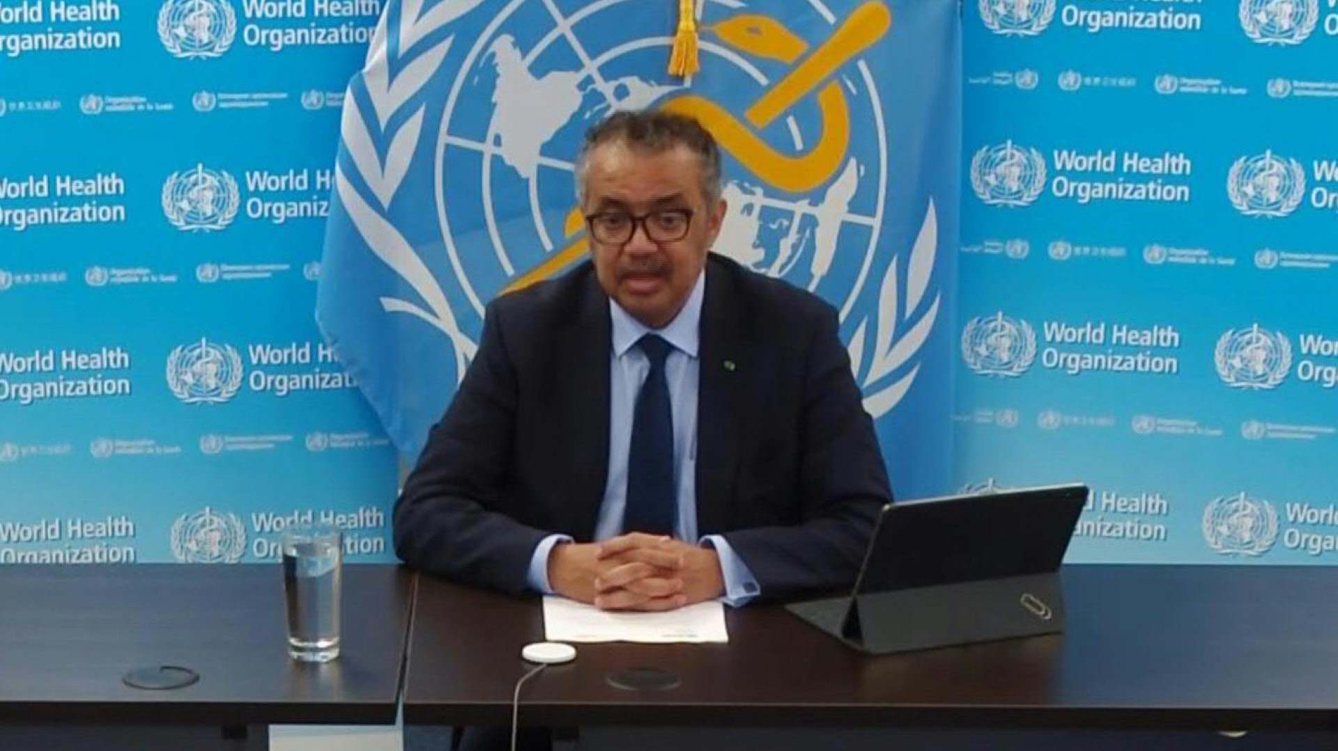 El director general de la OMS, Tedros Adhanom Ghebreyesus. encabezó el último encuentro del organismo para declarar que el COVID sigue siendo una emergencia de salud (AFP)