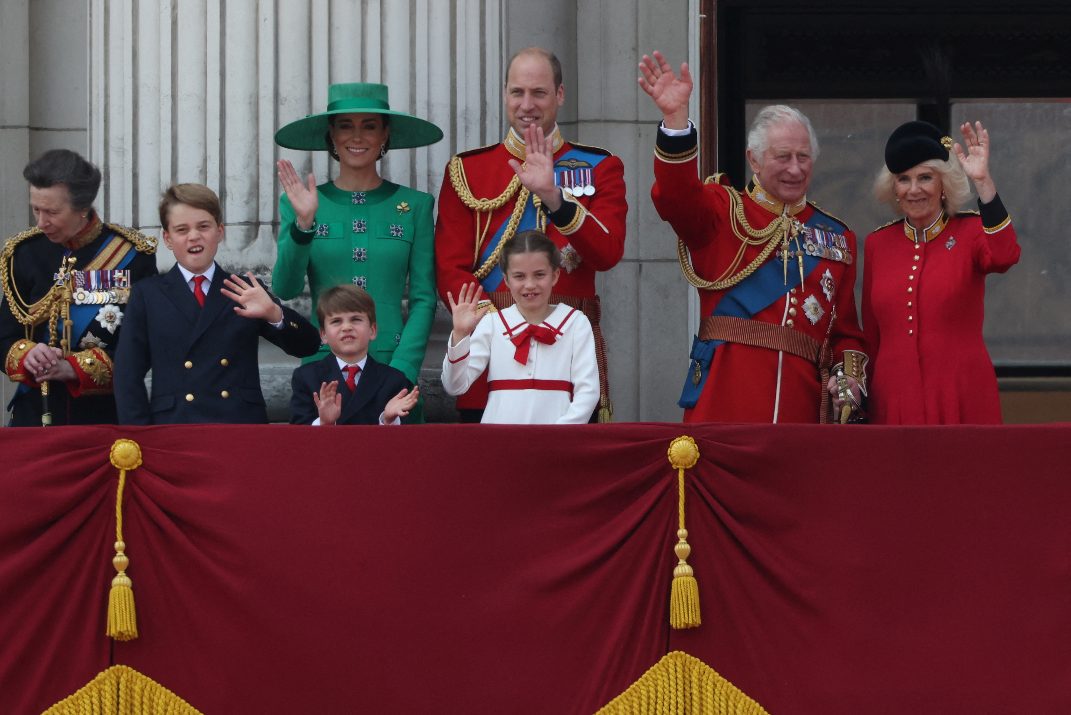 Король парада. Кейт Миддлтон Уильям и дети 2023 коронация. Принц Уильям 2023. 17 Июня 2023 Королевская семья Великобритании.