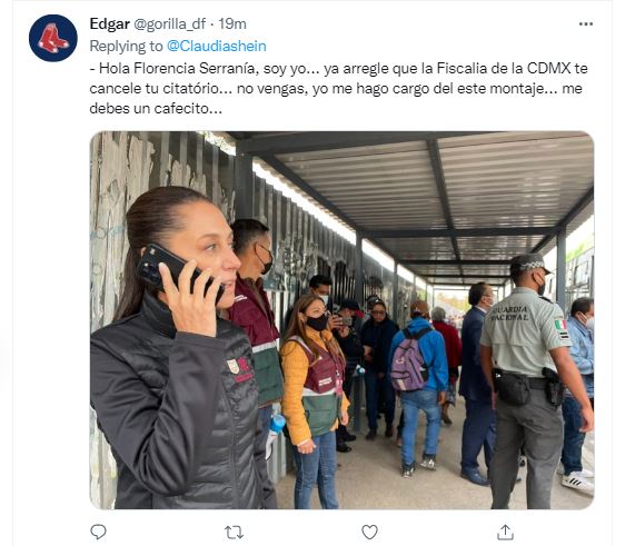 Usuarios en redes sociales reclamaron a la Jefa de Gobierno por presuntamente usar como “cortina de humo” la supervisión de las vías alternas por cierre de la Línea 1 del Metro. (Foto: captura de pantalla)