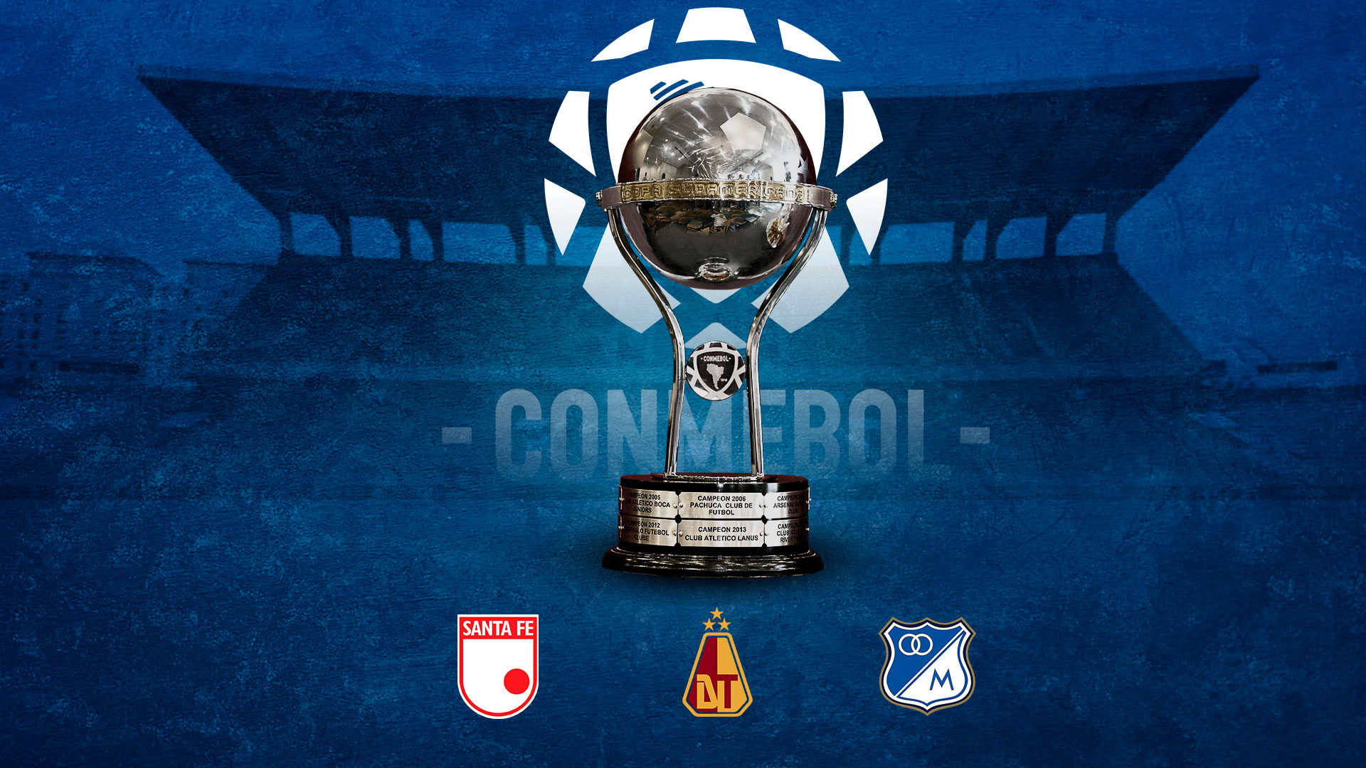 Conozca los rivales de los equipos colombianos en la Conmebol Suramericana
