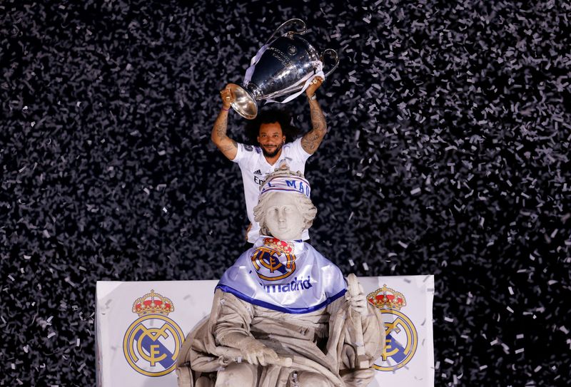 Marcelo es el jugador con más títulos en la historia del Real Madrid (Reuters)