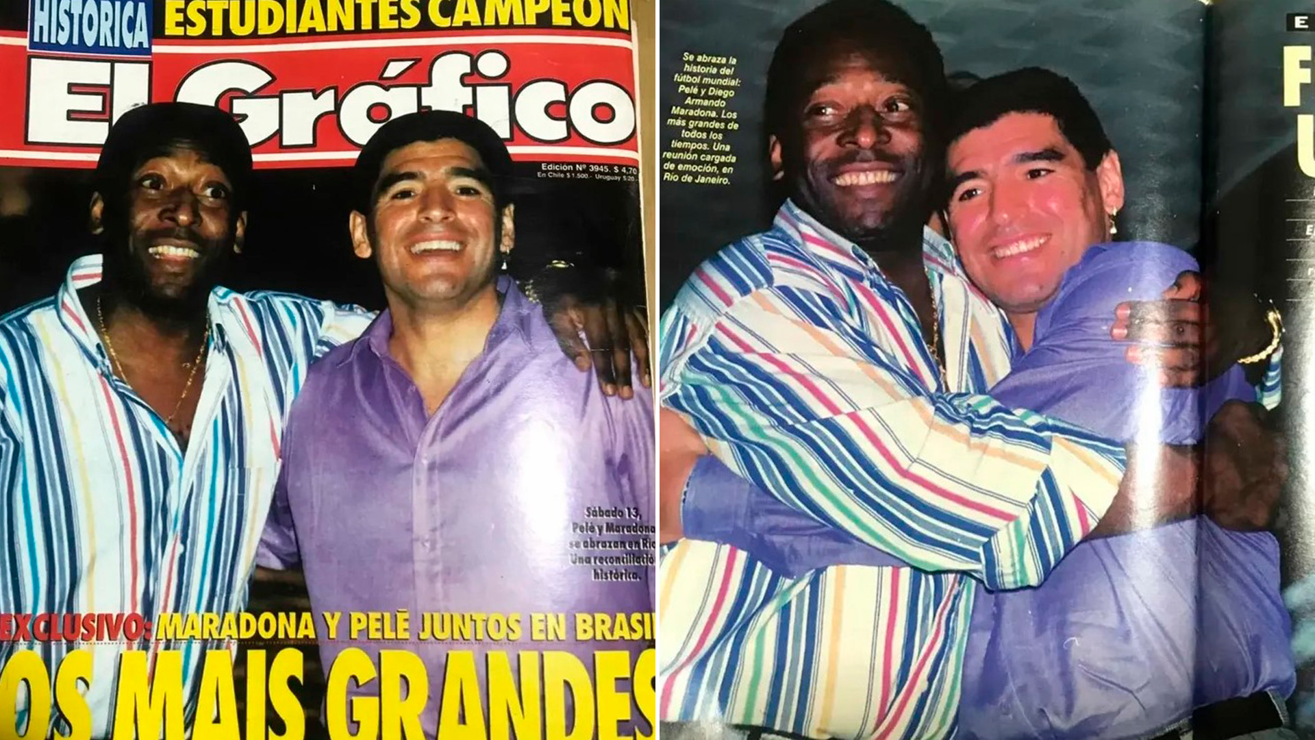 Los videos in&eacute;ditos de un encuentro hist&oacute;rico entre Maradona y Pel&eacute;: de las ma&ntilde;as de los rivales a los defensores m&aacute;s duros