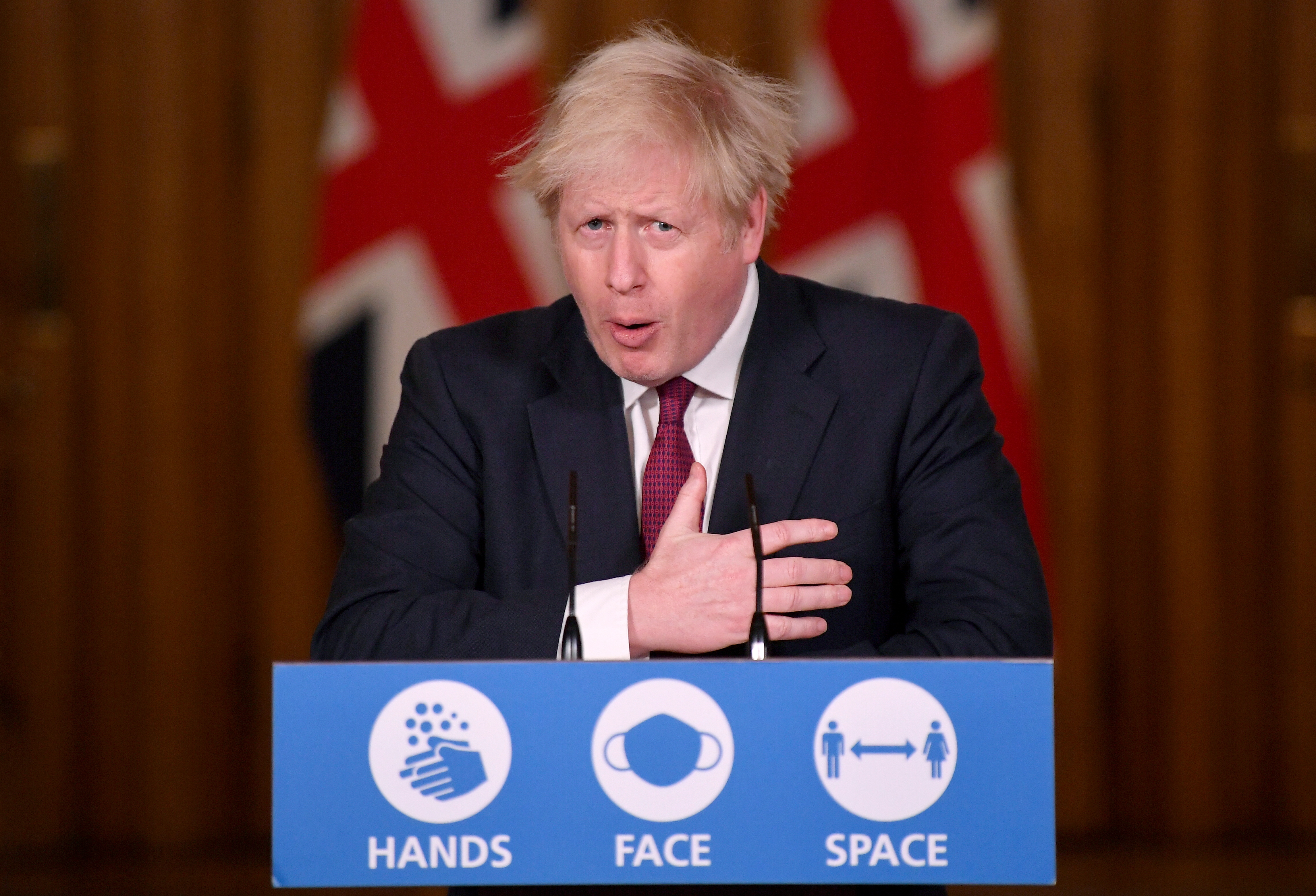 El primer ministro de Gran Bretraña, Boris Johnson (REUTERS/Toby Melville/Pool)