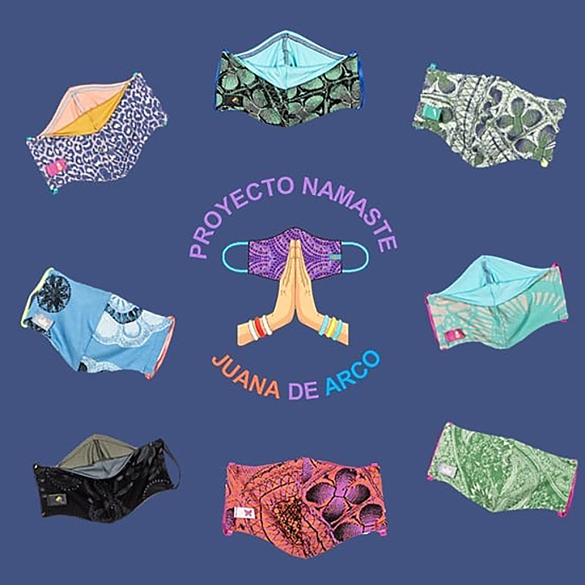 Los tapabocas de Juana de Arco, comprás uno y ellos donan otro a una ONG (@juanadearconet)