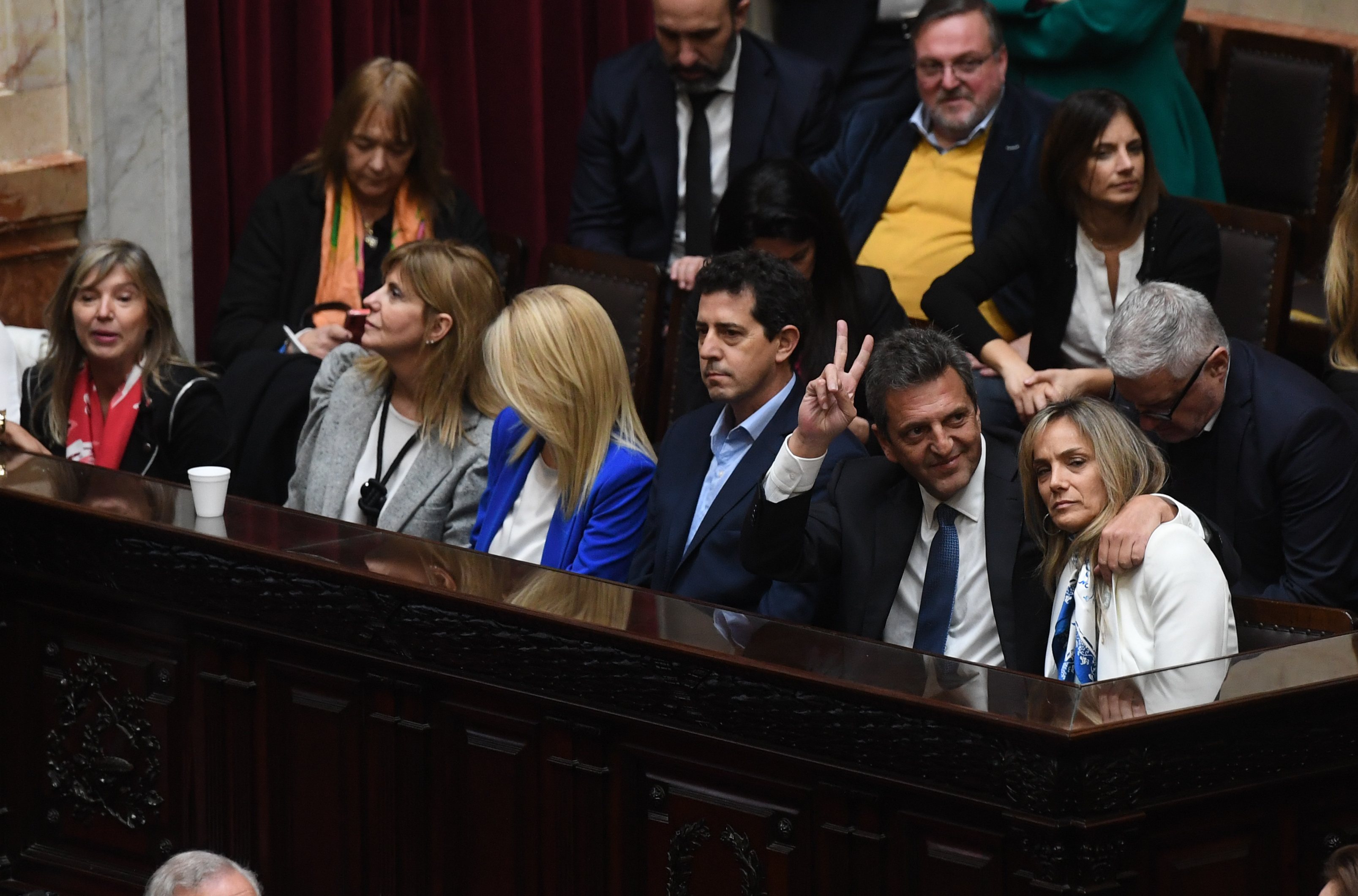 Sergio Massa, en Diputados, luego de renunciar a la Presidencia de la Cámara