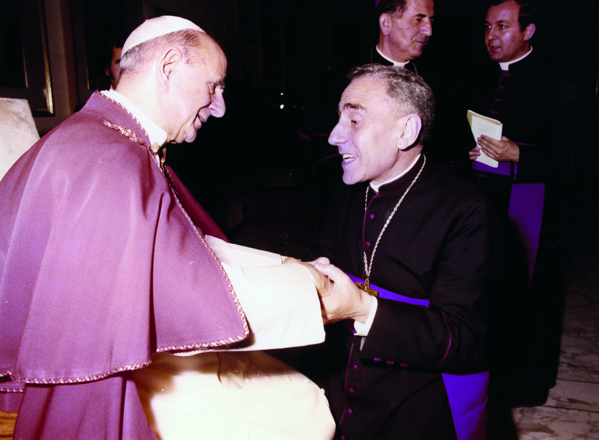 Pironio con el papa Pablo VI, que lo consagró obispo de Mar del Plata (Foto: Acción Católica Argentina)