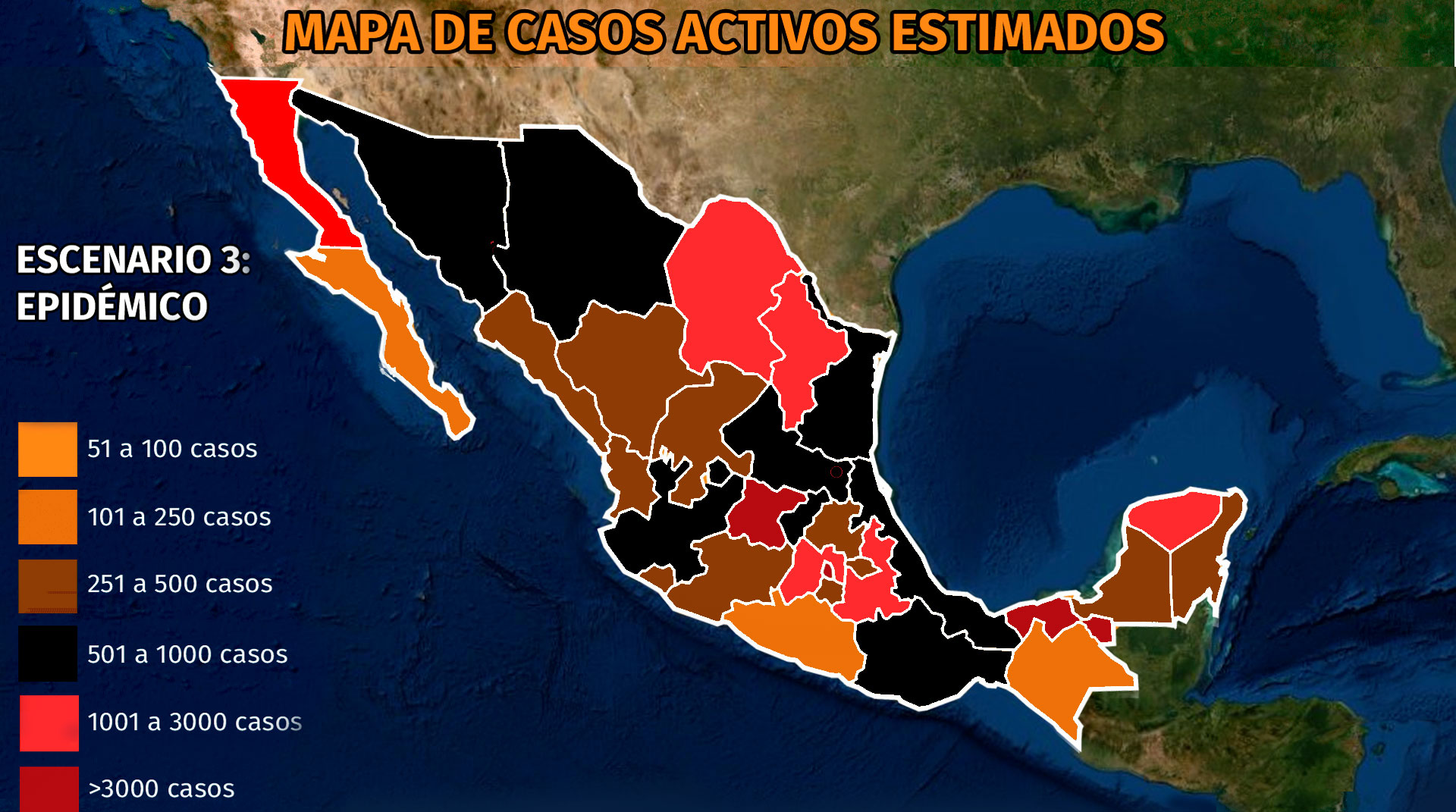 Mapa del coronavirus en México al 20 de octubre: CDMX y Edomex, los estados con más casos activos pese a semáforo verde