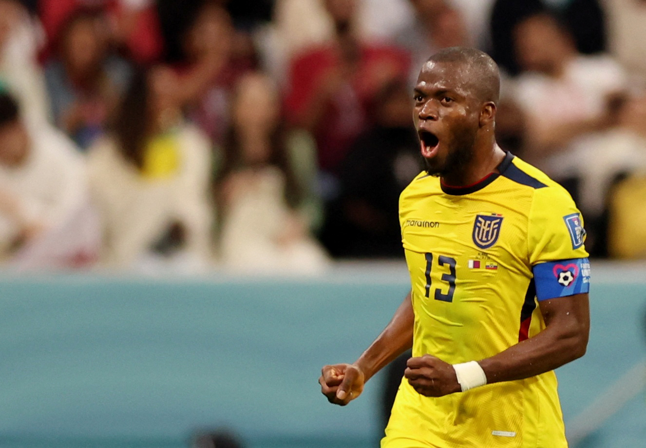 Enner Valencia among the three goalscorers of the world cup.  REUTERS/Matthew Childs