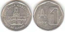 El Cabildo nuevamente en la moneda de 1 Austral