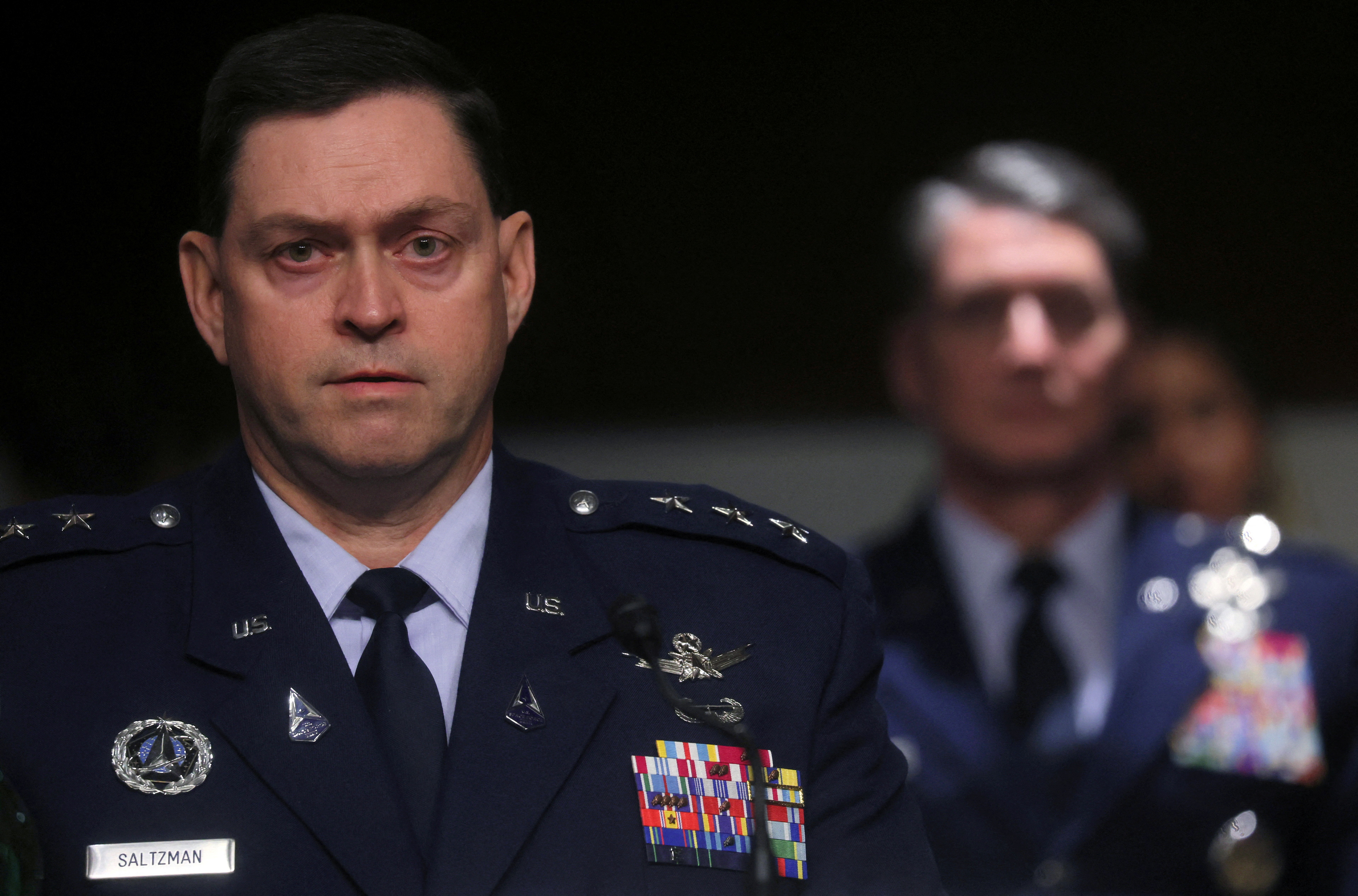 El teniente general Bradley Saltzman, de la Fuerza Espacial de EEUU. (REUTERS/Leah Millis)