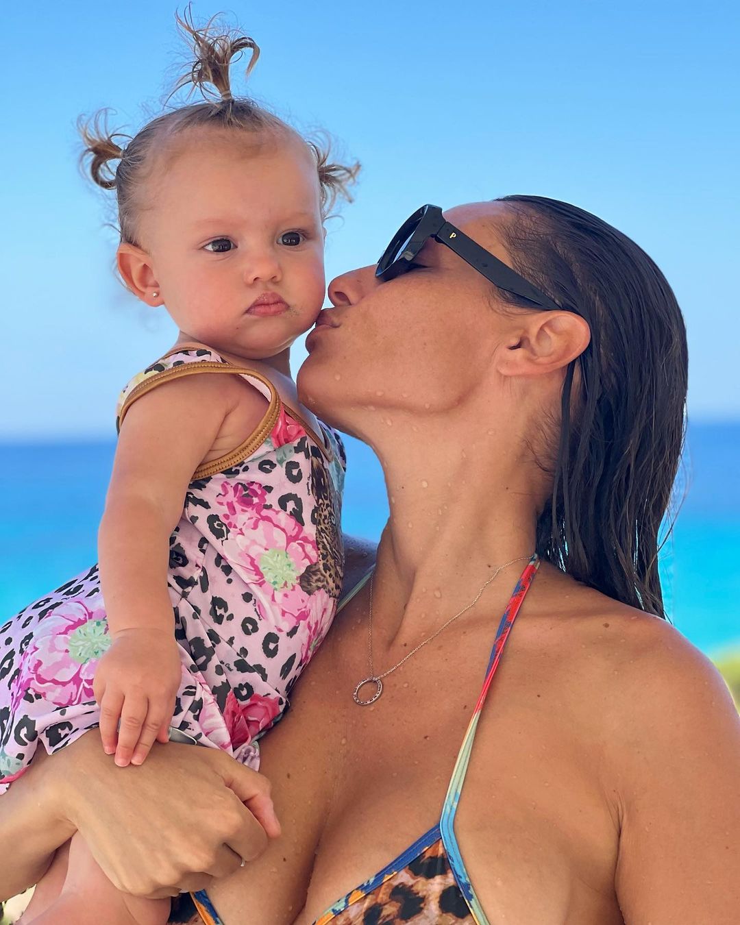 Little Ana turned one year old in Ibiza and when they returned to Argentina they returned to celebrate as a family with her father, Roberto García Moritán