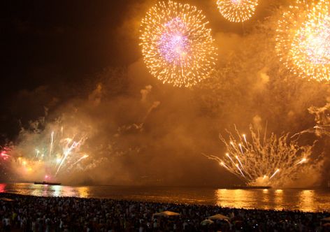 Foto de archivo de una celebración de fin de año en Río de Janeiro. AF Rodrigues/Brazil Photos/LightRocket via Getty Images