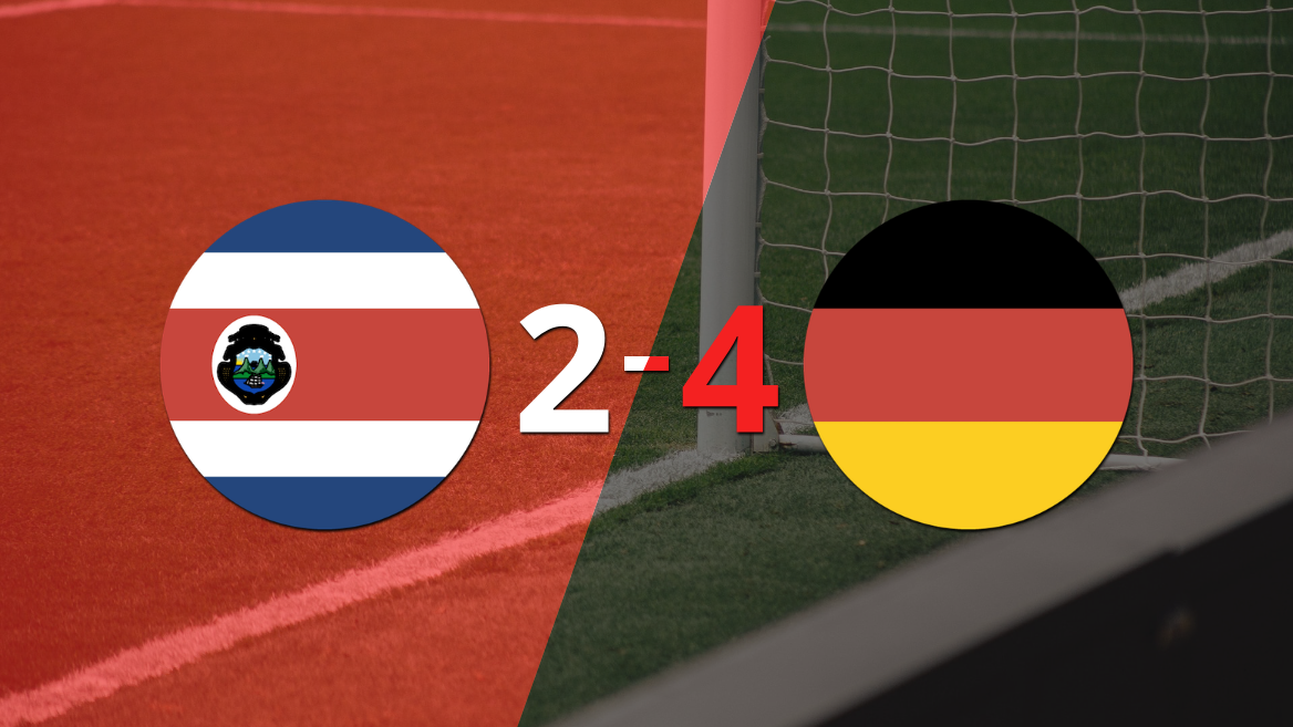 Mundial 2022: Costa Rica no pudo con Alemania y perdió 4 a 2