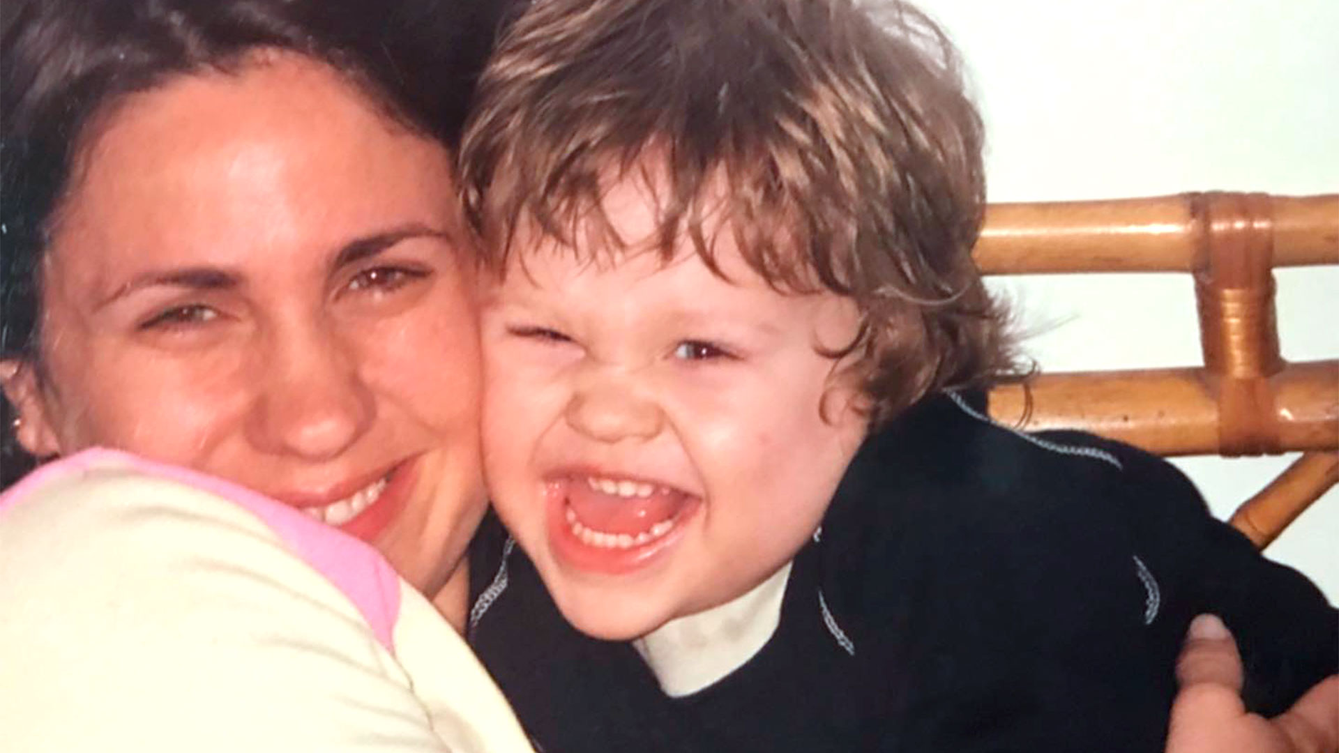 Nancy Dupláa y su hijo Luca cuando era un niño (Instagram)