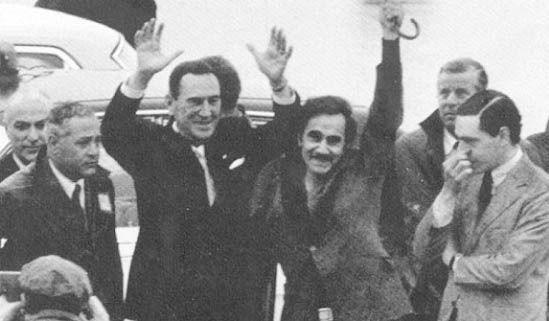 José Ignacio Rucci entre Perón y Juan Manuel Abal Medina
