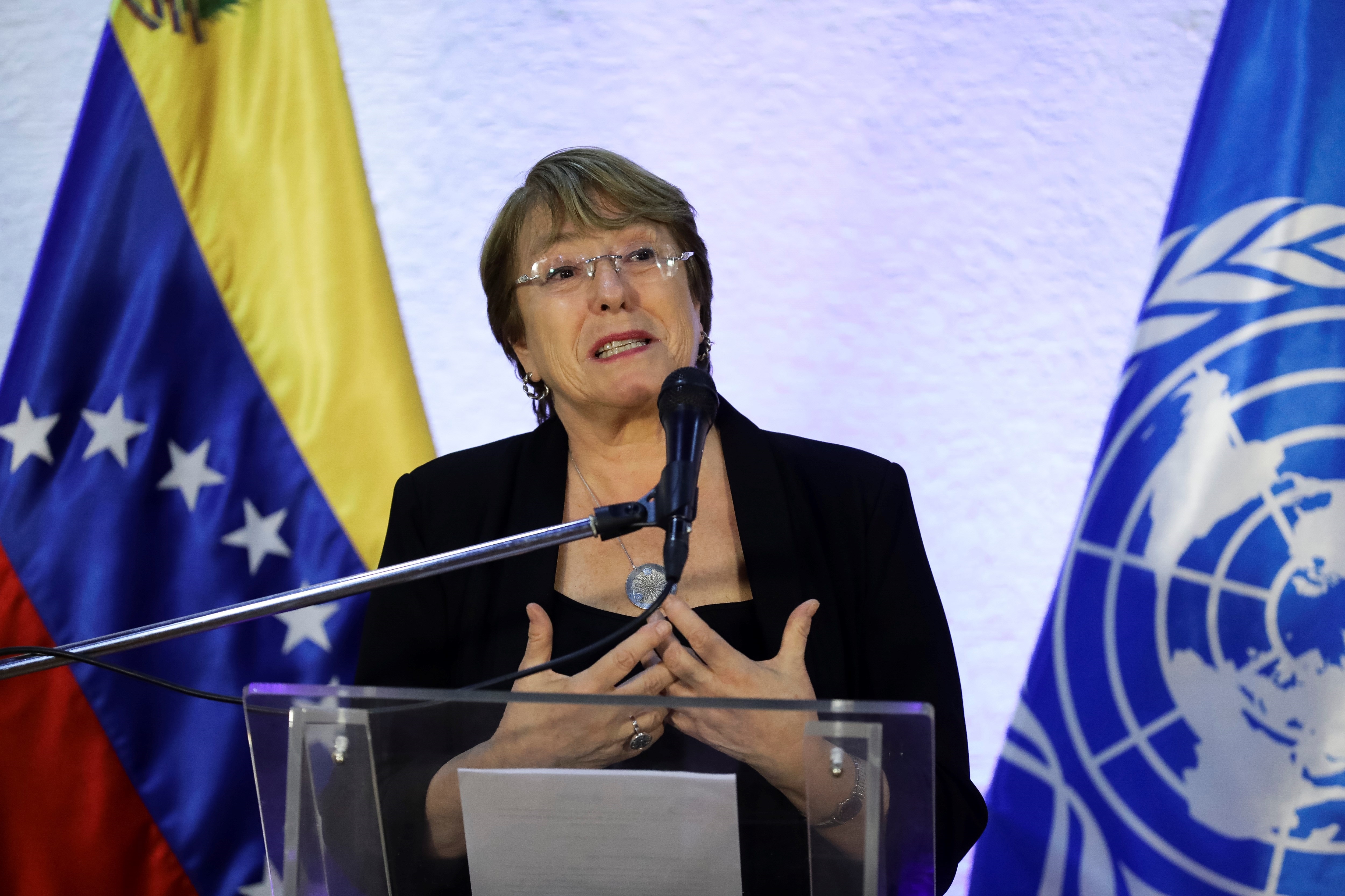En su informe sobre Venezuela, Michelle Bachelet denunció ejecuciones extrajudiciales por parte de las fuerzas de seguridad del régimen (Foto: EFE/Rayner Peña)