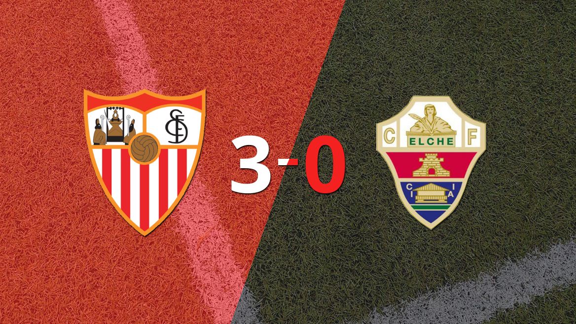 Youssef En Nesyri impulsó la victoria de Sevilla frente a Elche con dos goles