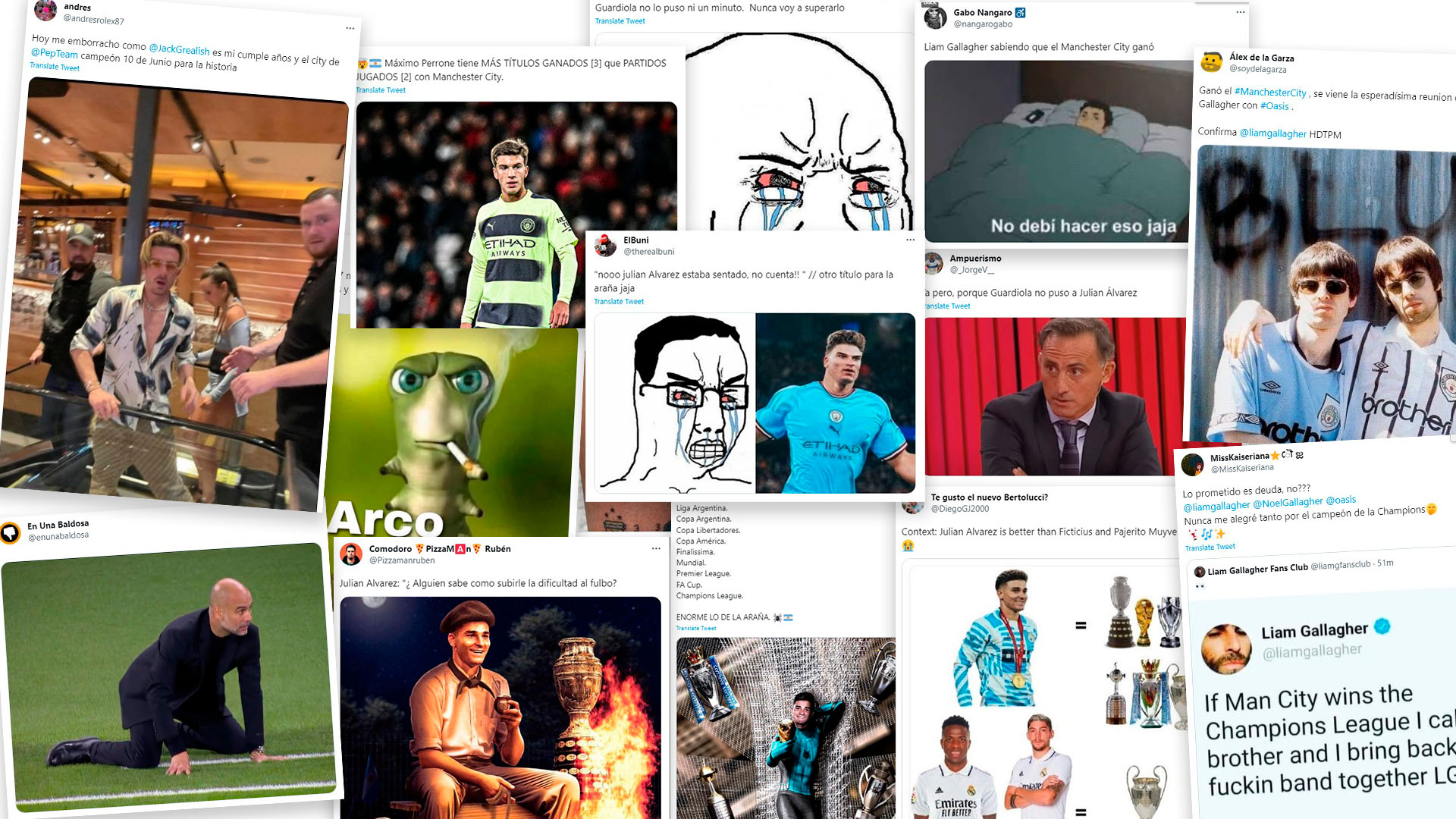 Los memes de la consagración de Manchester City en la Champions League: Julián Álvarez en el centro de las bromas