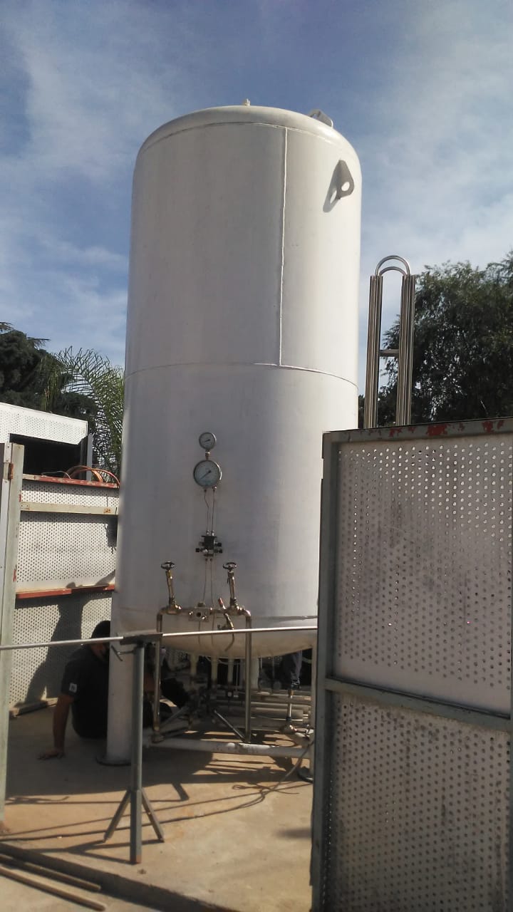 La burbuja de oxígeno en el hospital de Garín, en el municipio de Escobar, fue ampliada al triple de su capacidad