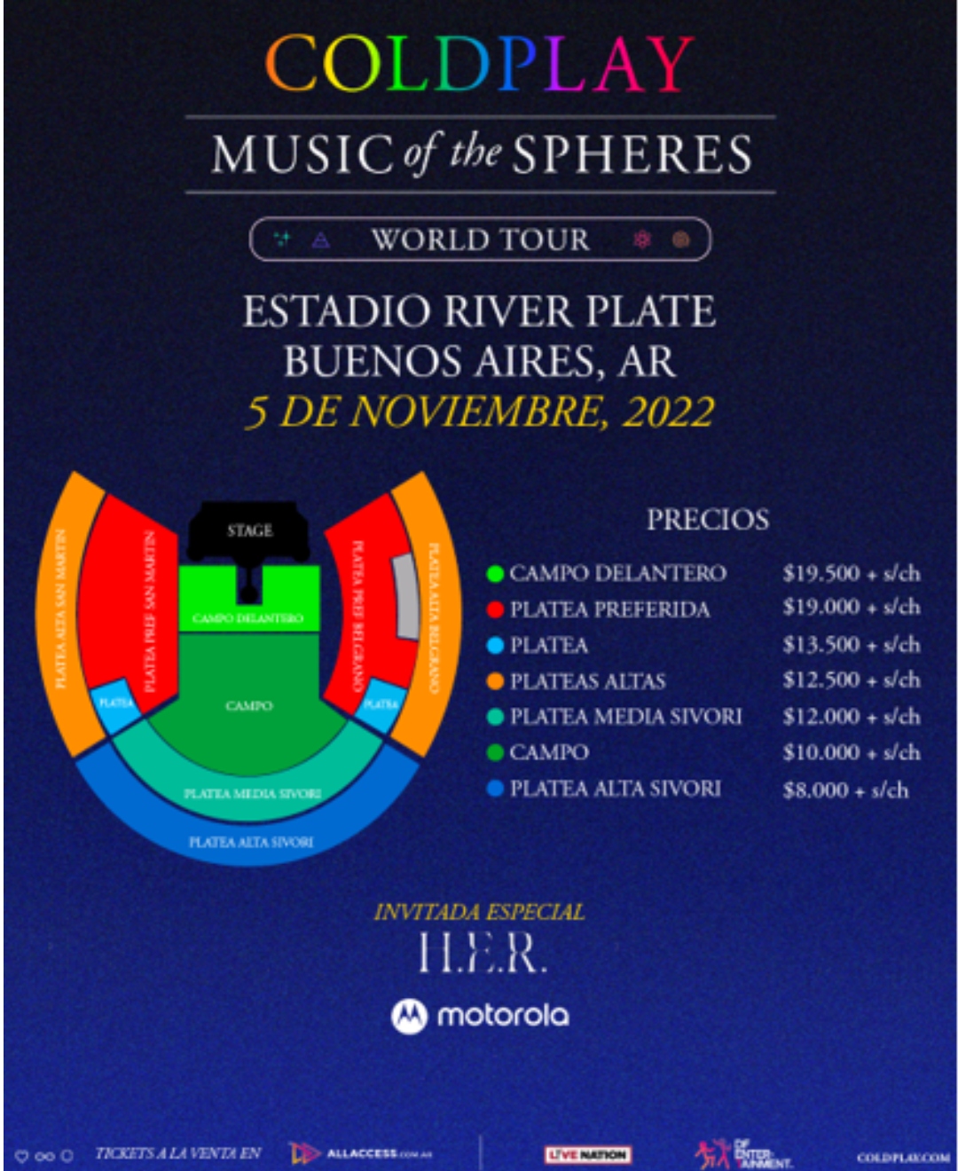 Coldplay agotó su octavo show en River en dos horas y agregó una nueva  fecha: cómo conseguir las entradas - Infobae
