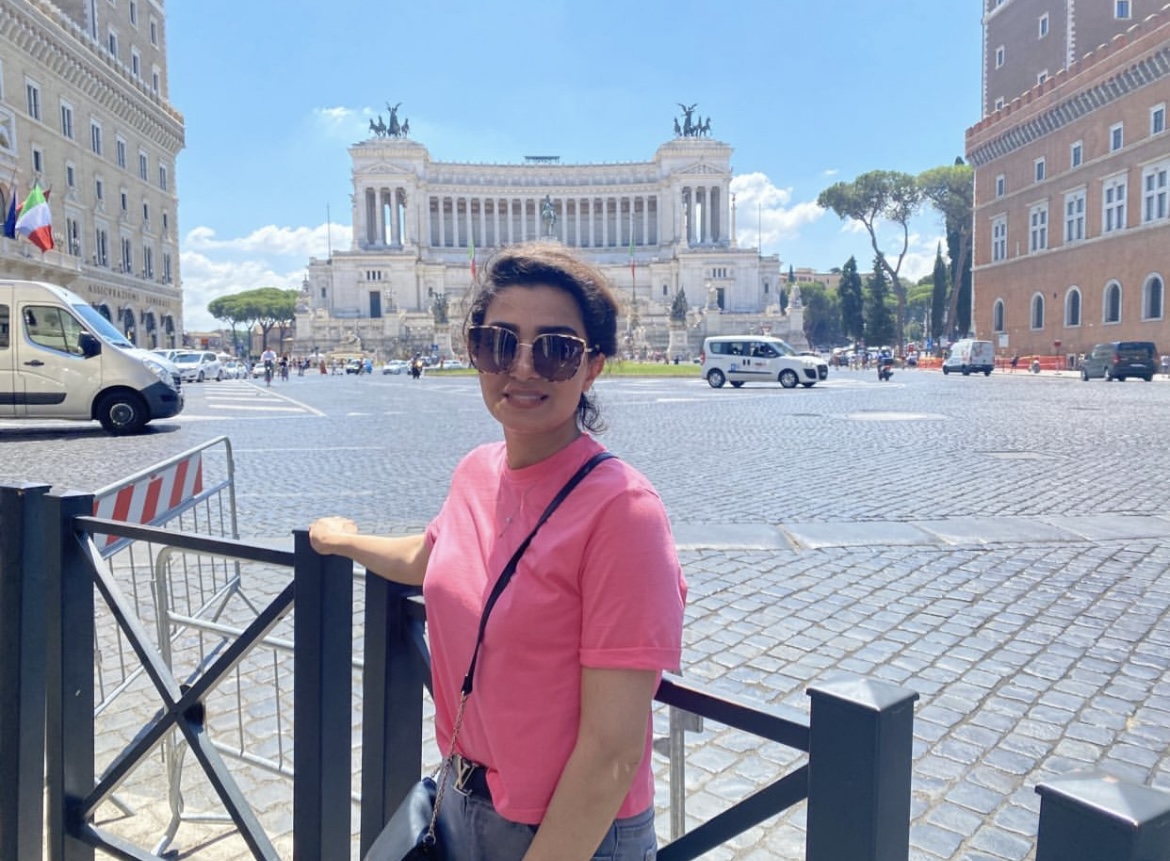 Una nueva vida: en su primer día en Roma, Samaneh recorrió gran parte de la ciudad. No se quedará allí sino en Abruzzo