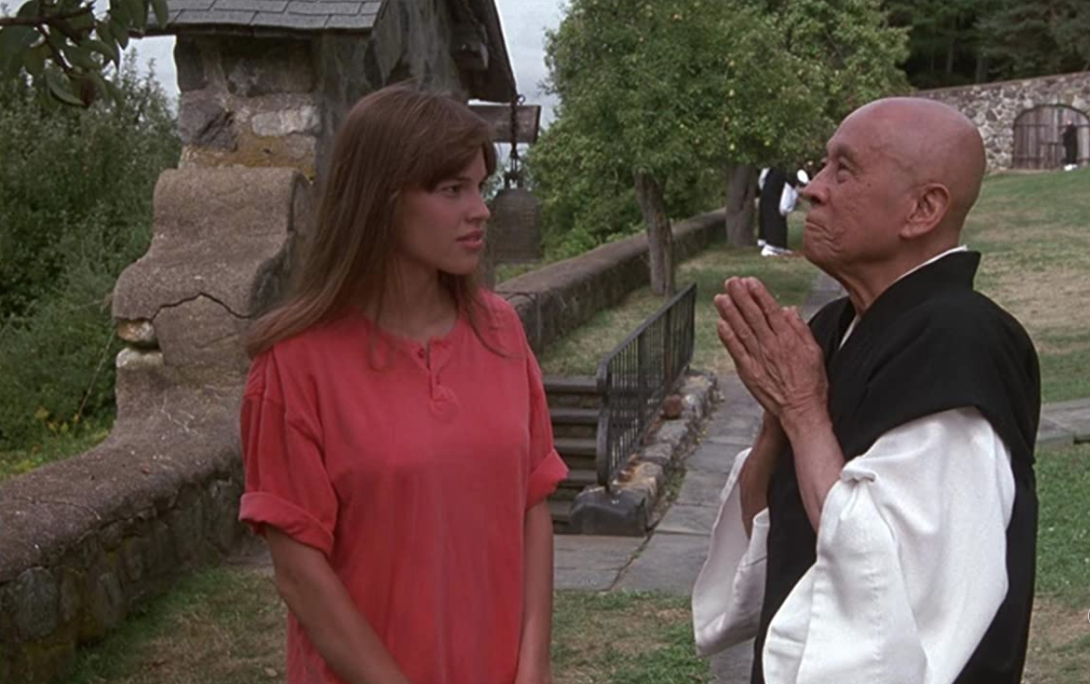 Hilary Swank antes de los Oscar: en 1994 trabajó en "Karate Kid 4". (Netflix)