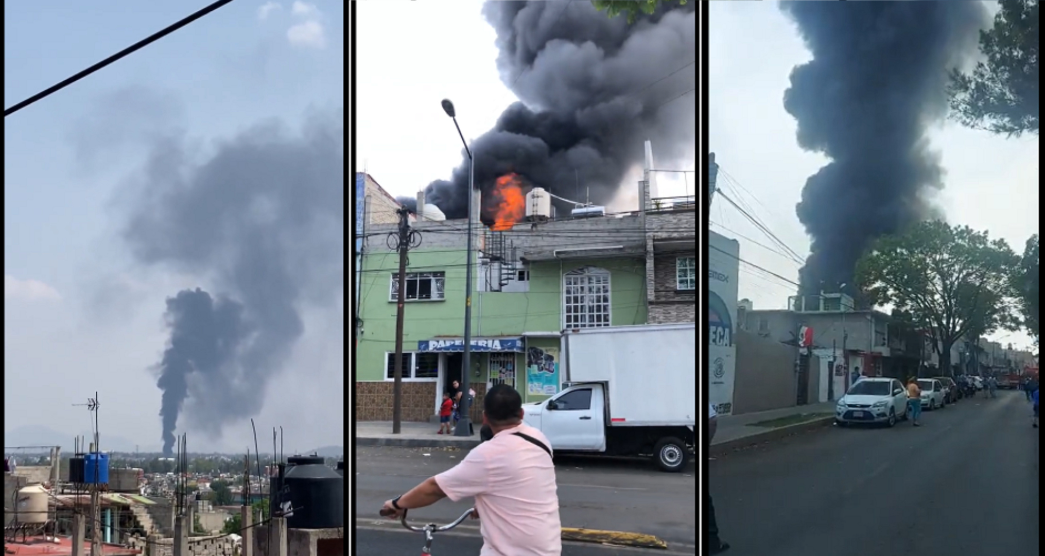 Fuerte incendio en Gustavo A. Madero, CDMX, provocó movilización de las autoridades 