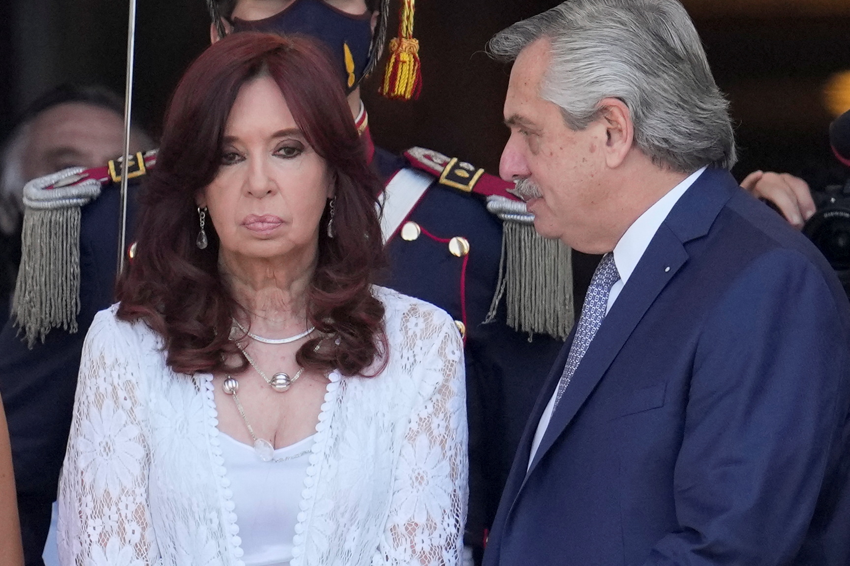 Cristina Kirchner y Alberto Fernández, el 1° de marzo, en la apertura de sesiones ordinarias. Fue la última vez que se mostraron juntos