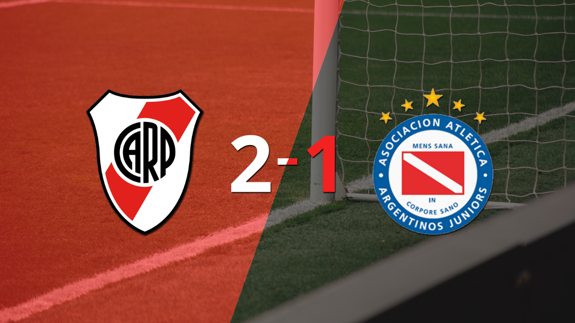 River Plate derrotó 2-1 en casa a Argentinos Juniors