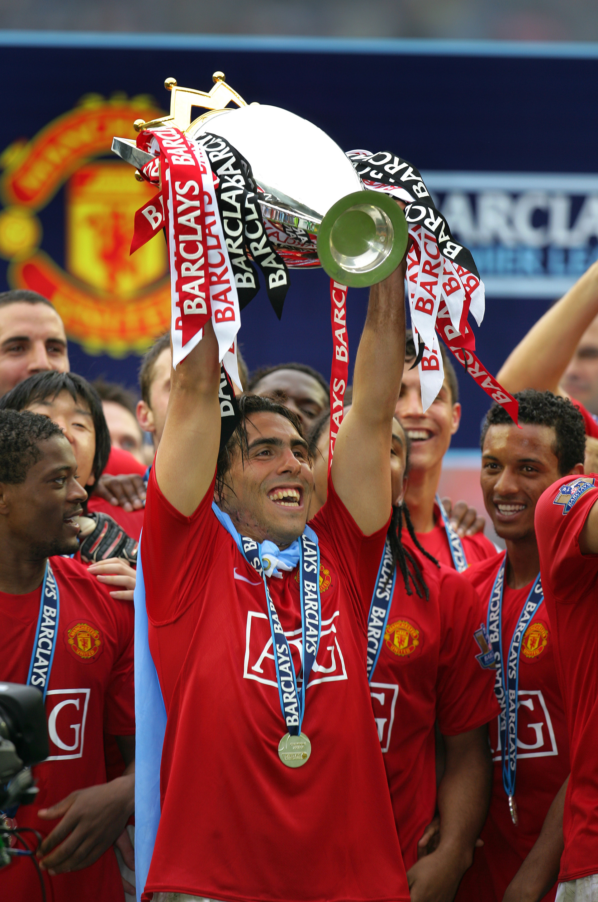 Carlos Tevez fue campeón con el Manchester United en el curso 2007/08 ( Getty Images)