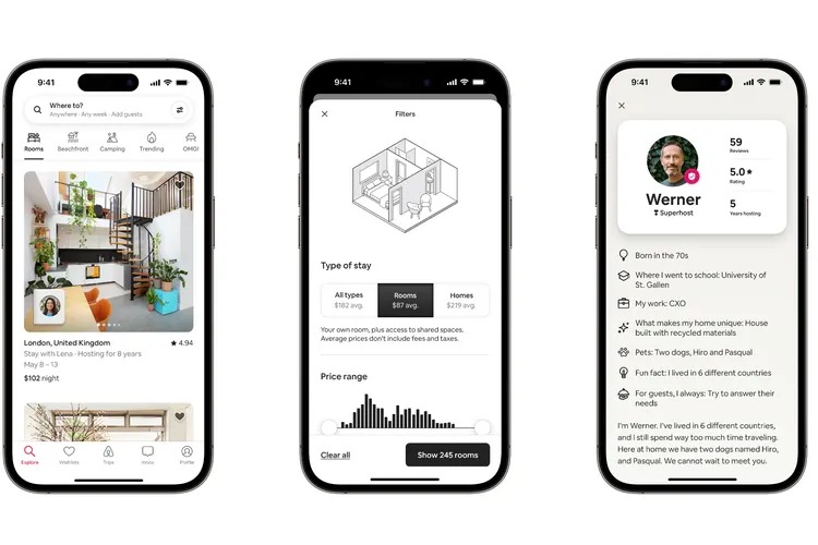 Airbnb añadió una función de "pasaportes" para concer más sobre las vidas de los anfitriones incluso antes de reservar una habitación. (Airbnb)