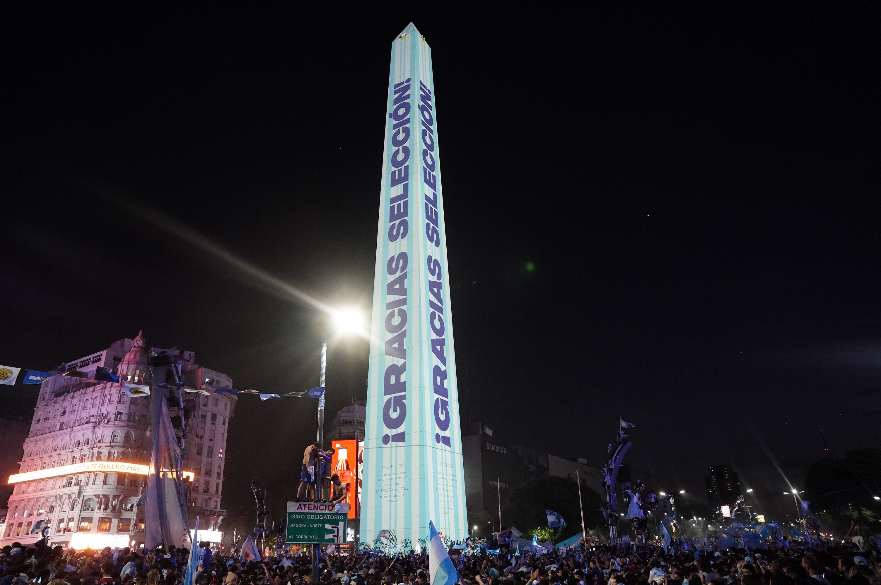 El Obelisco será el epicentro de los festejos de la Selección (Franco Fafasuli)