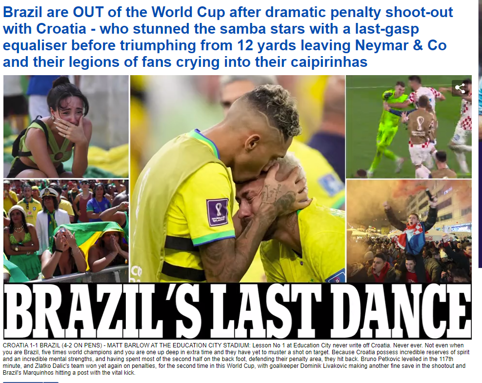 El último Baile (Daily Mail, Inglaterra)