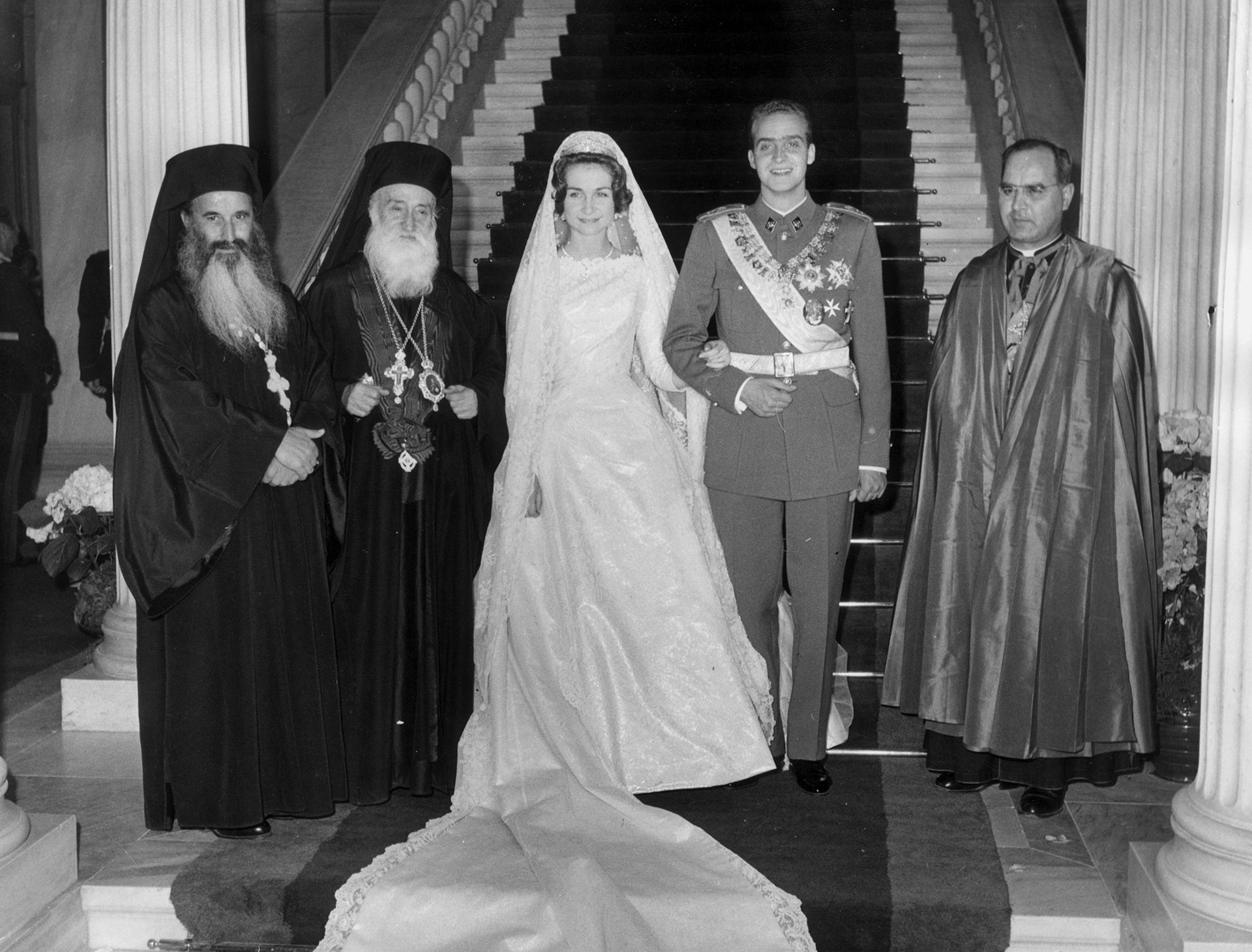 El casamiento de Juan Carlos y Sofía de Grecia (Keystone/Getty Images)