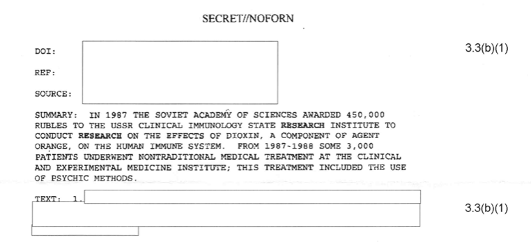 El memo de la CIA desclasificado por pedido de Black Vault reveló que durante la década de 1980 dos científicos soviéticos, Konstantin Buteyko y Vlail Kaznacheev, realizaron una serie de experimentos en busca de armas psíquicas