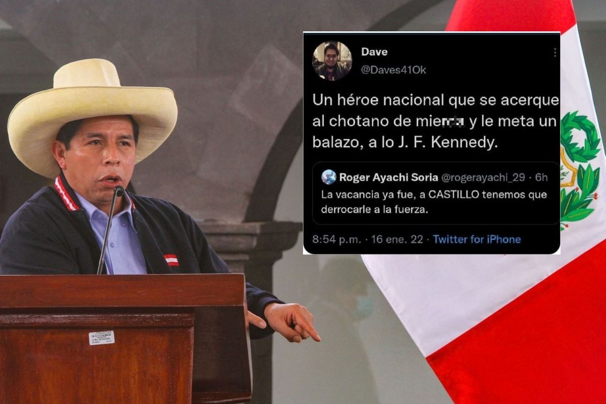 Tuit contra Pedro Castillo ha generado el rechazo generalizado.