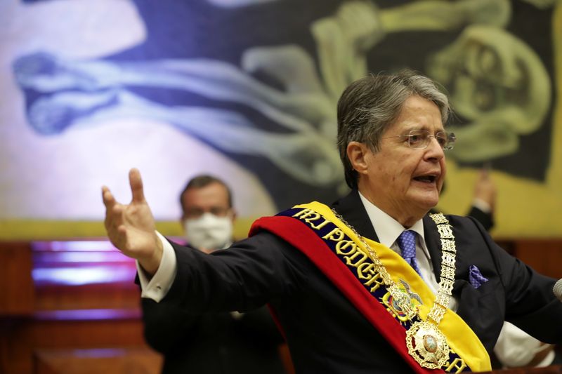 Guillermo Lasso asumió la Presidencia el 24 de mayo de 2021. Desde entonces han existido tres intentos para sacarlo del poder (Presidencia Ecuador/Handout via REUTERS)