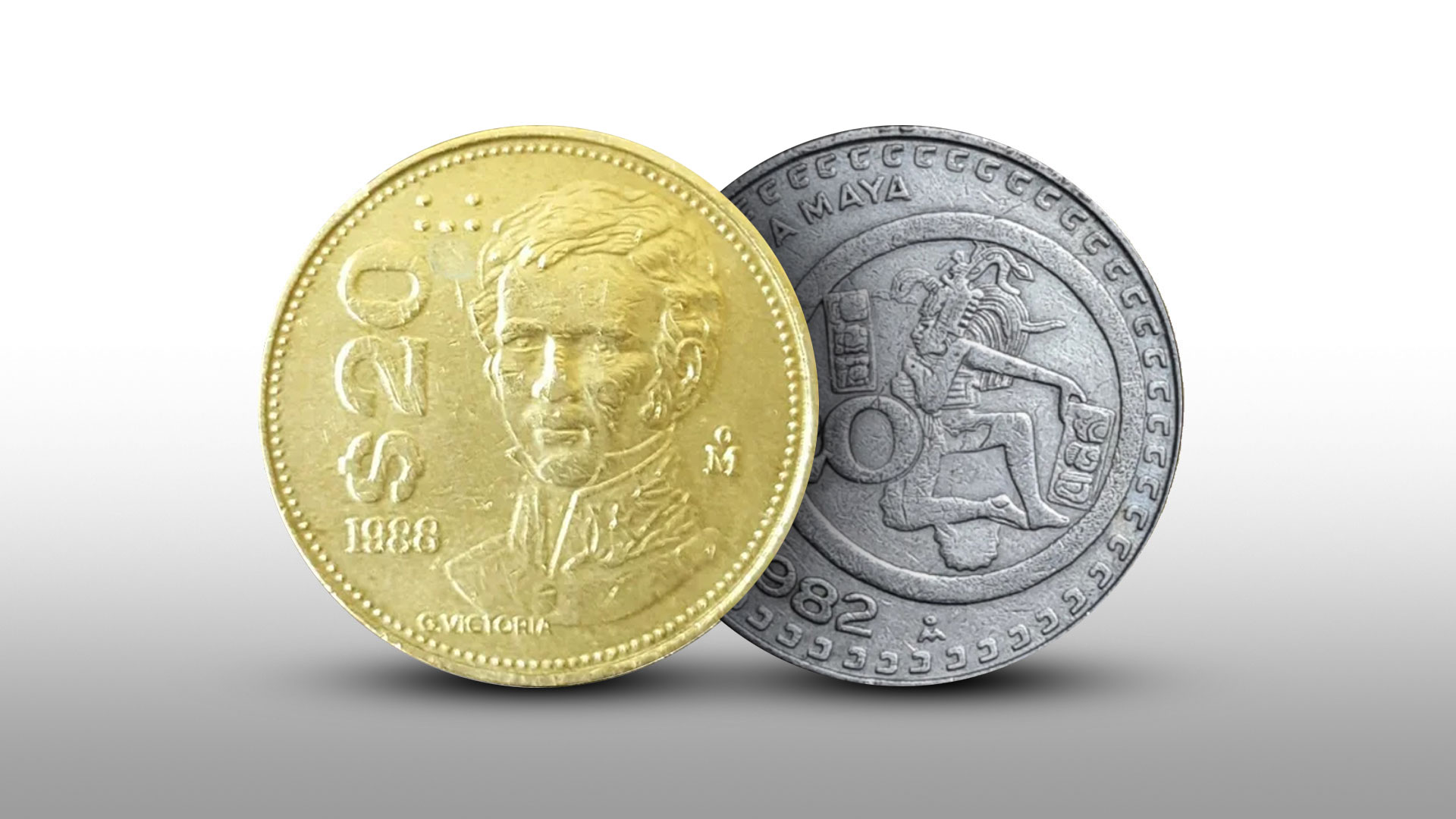 Estas son dos de las monedas de 20 pesos. Foto: Infobae