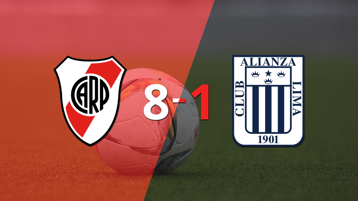 River Plate sentenció con goleada 8-1 a Alianza Lima