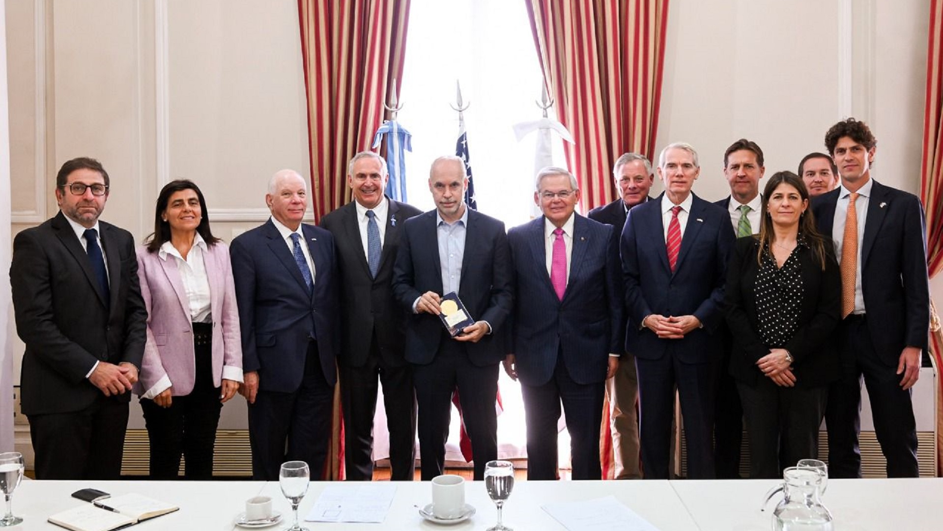 Rodríguez Larreta con senadores de Estados Unidos
