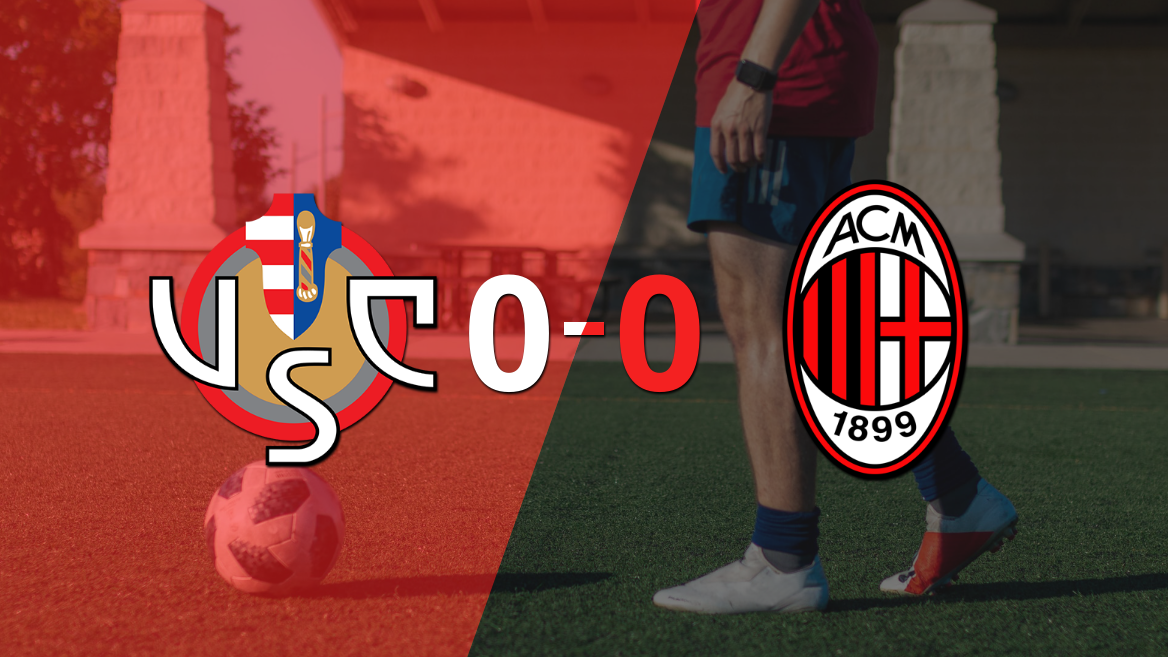 Cero a cero terminó el partido entre Cremonese y Milan