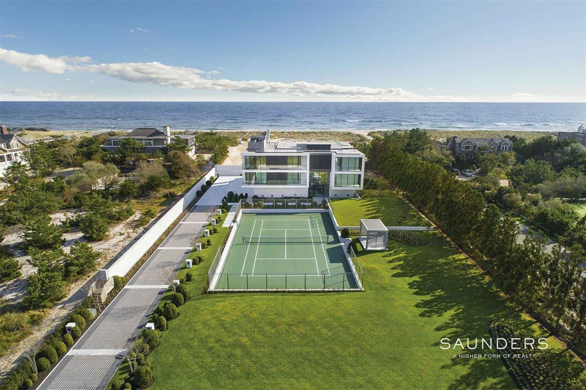 The Hamptons ofrece un refugio exclusivo a unas 2h30 de auto desde Manhattan, con paisajes de costa, playa y masiones (foto: Saunders Real Estate)

