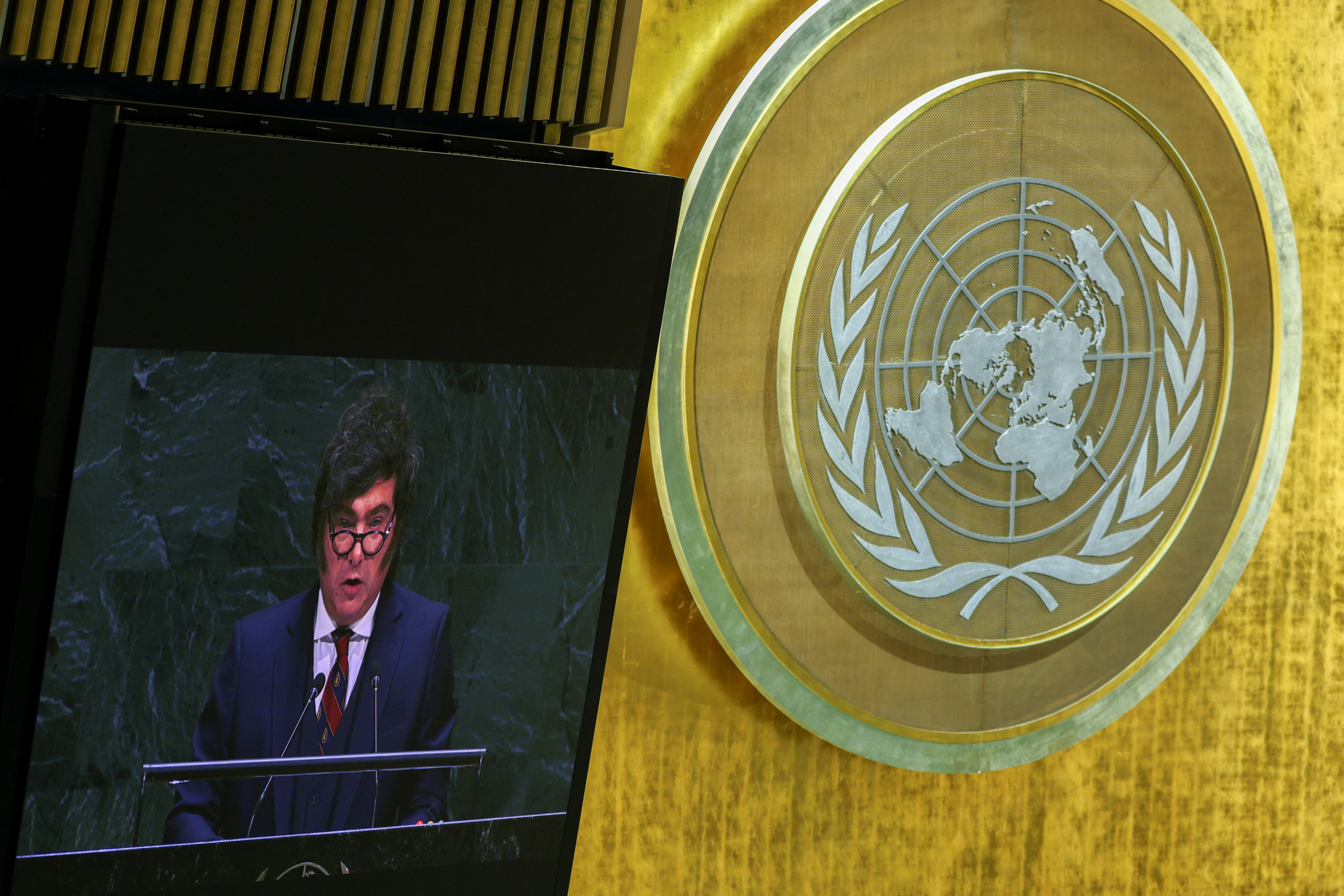 Milei asegur&oacute; ante la Asamblea General que Malvinas es 