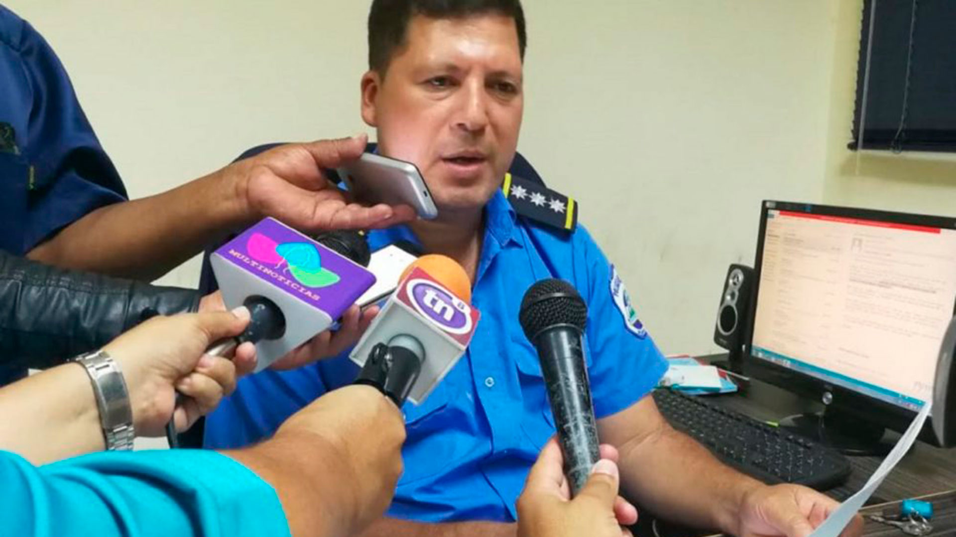 El comisionado mayor de la Policía, Javier Martínez, huyó de Nicaragua y se encuentra pidiendo asilo político en Estados Unidos.