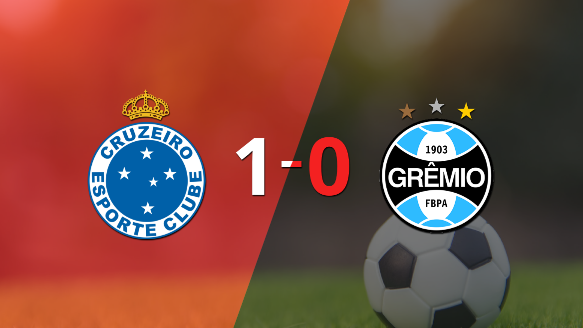 A Cruzeiro le alcanzó con un gol para derrotar a Grêmio en el Independencia