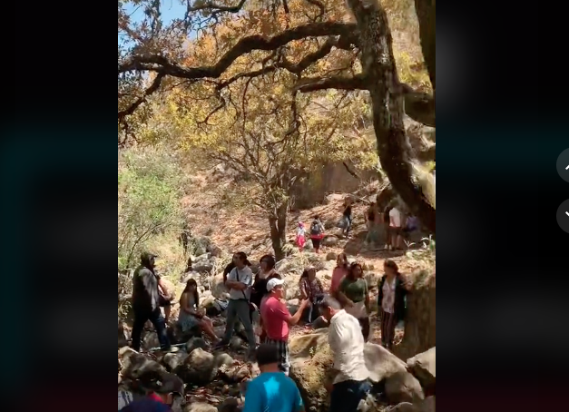 Cabezas misteriosas en Querétaro. Foto: TikTok @Cooltvra