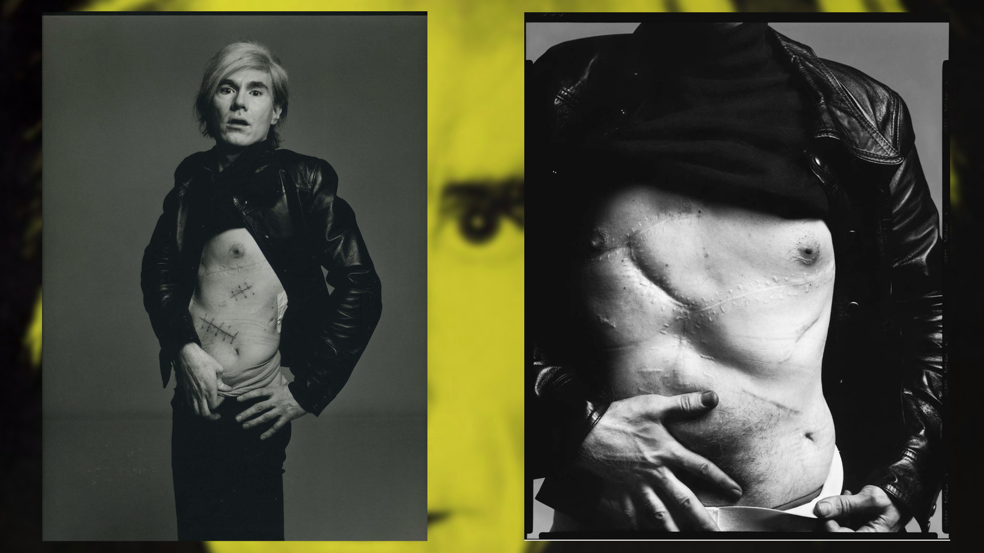 Andy Warhol fotografiado por Richard Avedon.