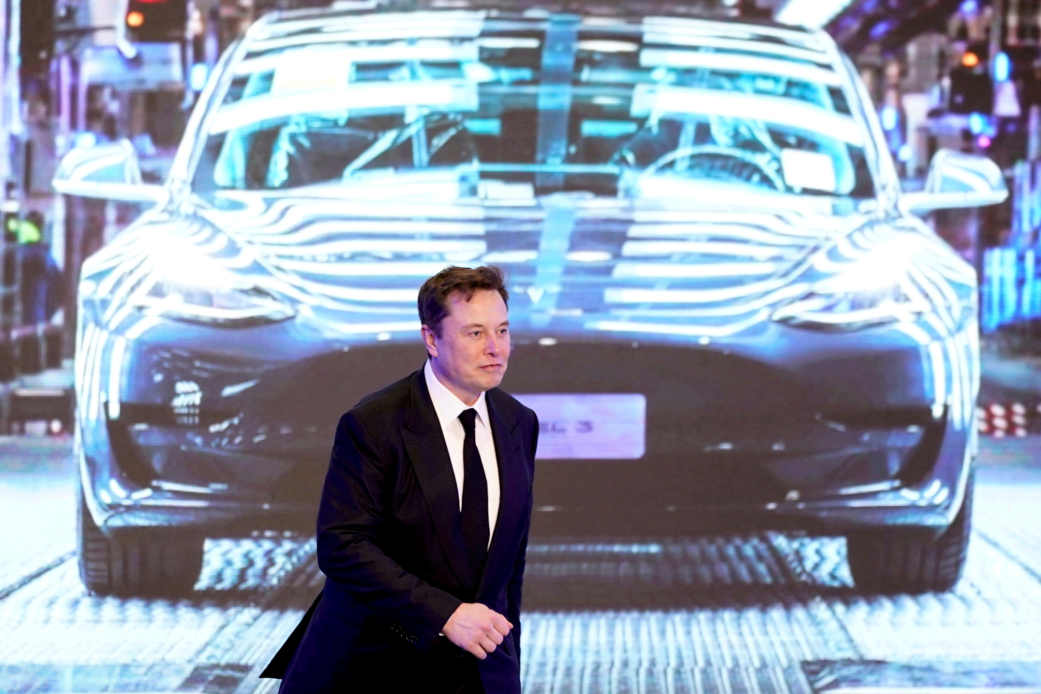 Musk durante la presentación del Model 3 de Tesla en Shanghai, China 