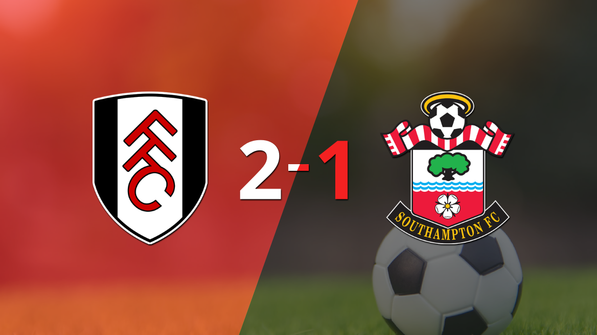 Fulham le ganó a Southampton en su casa por 2-1