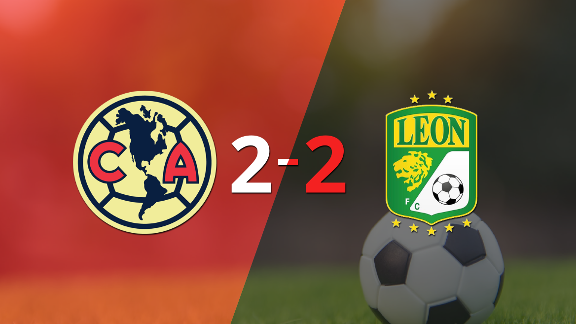 Club América y León sellaron un empate a dos